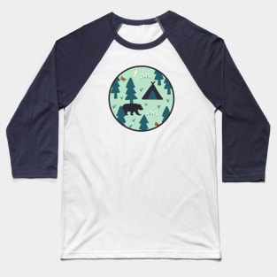 True North (Denim & Mint) Baseball T-Shirt